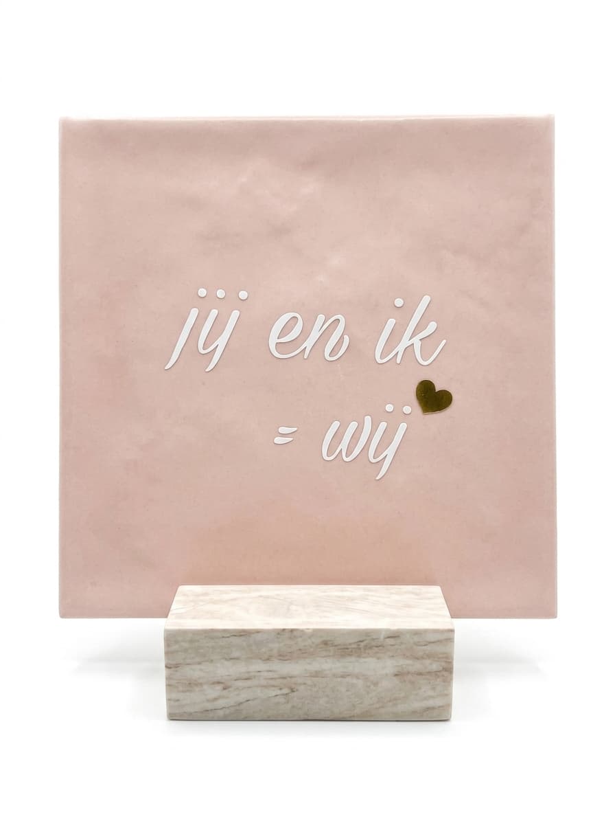 Tegeltje - Jij en ik is wij