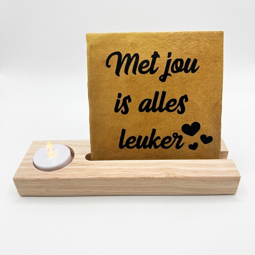 Tegeltje - Met jou is alles leuker