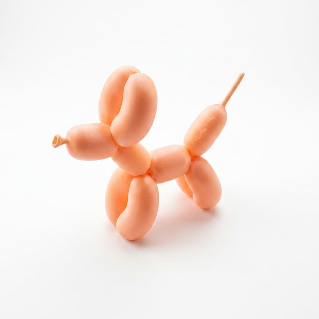 Ballonhondje Klein champagne
