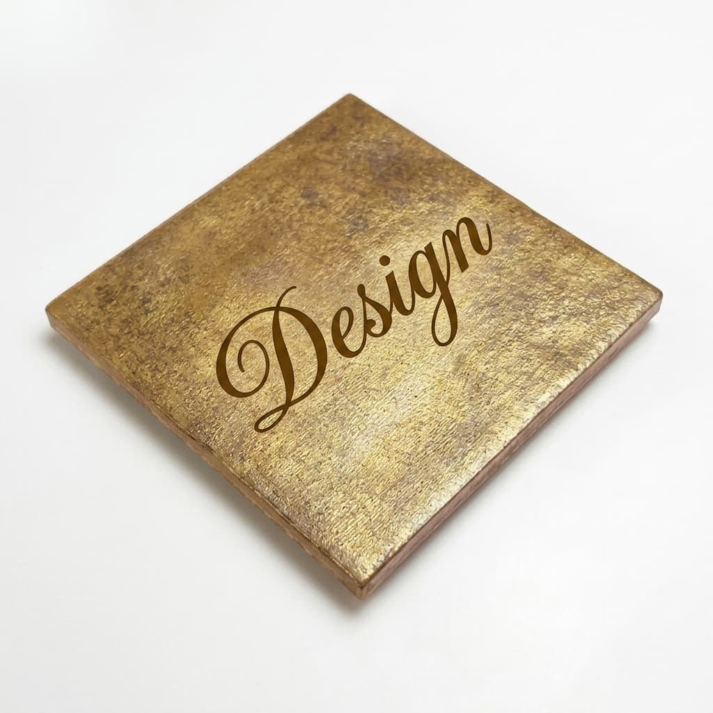Tegeltje - Goud - Personaliseerbaar