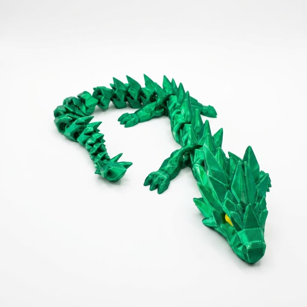 Felxidraak - Steendraak medium Satin groen