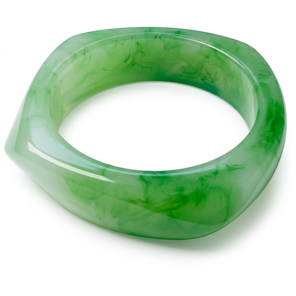 Armband - marmer green
